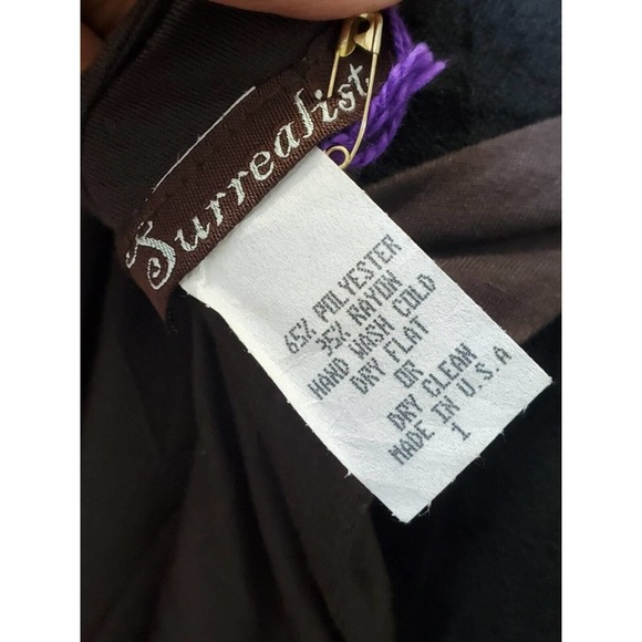 Surrealist Women's Gray Polyester Scoop Neck Sleeveless Knee Length Dress Size 1 - Picture 9 of 10